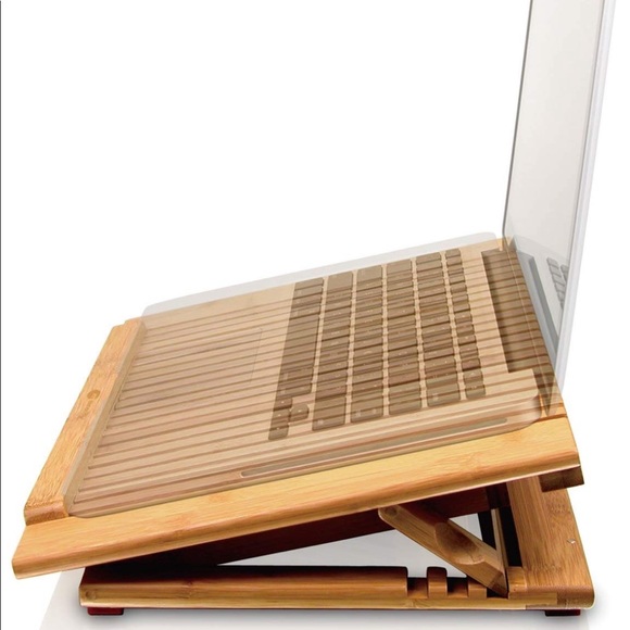 Macally Bamboo Laptop Cooling Stand